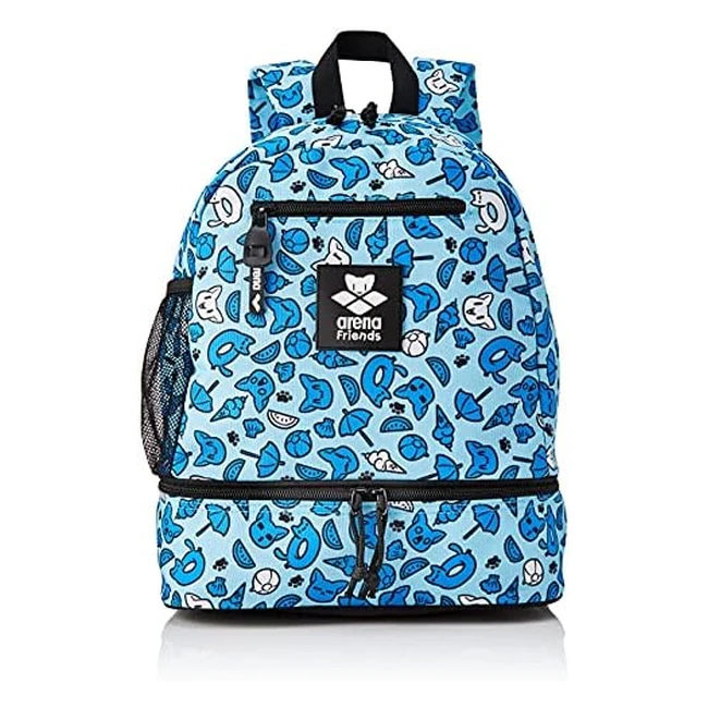 Zaino Arena Team Backpack Friends Unisex Bambini e Ragazzi - Pacco da 1 - Ampio scomparto principale e tasca anteriore con cerniera