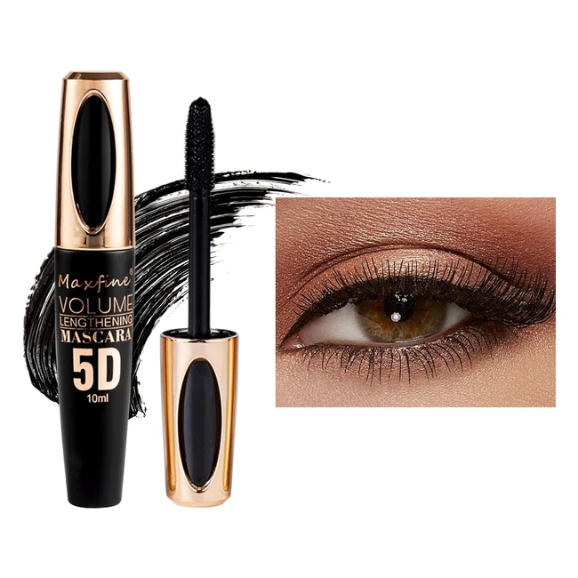 Mascara waterproof longue tenue 5D Silk Fiber - Volume courbure et longueur - N