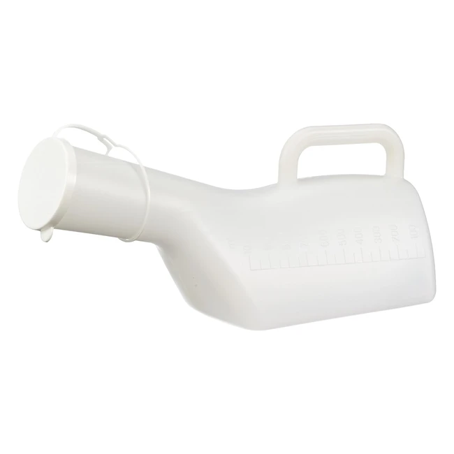 NRS Healthcare M76149 Long Necked Male Urinal - Portable and Easy to Clean