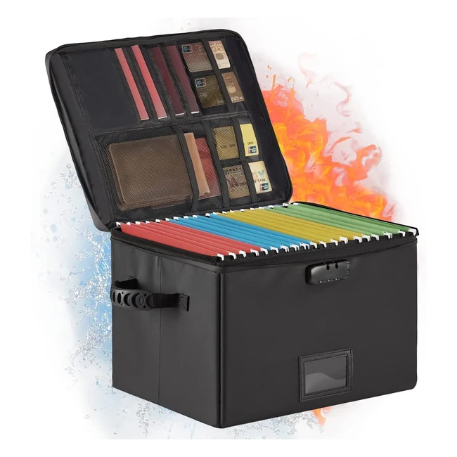 Caja de documentos ignífuga con cerradura - Protección y organización