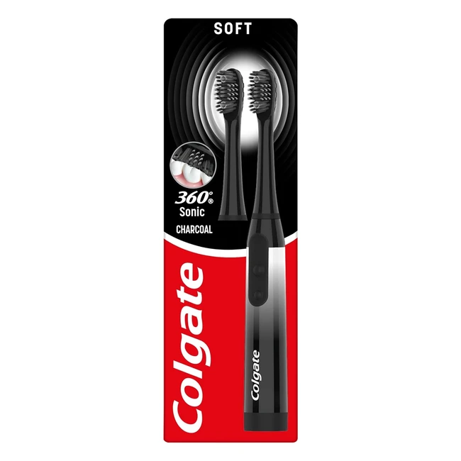 Cepillo de dientes Colgate 360 Sonic Charcoal - Limpieza 4 en 1 - Negro 61019367
