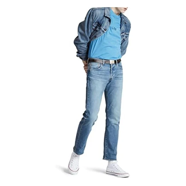 Levis 501 Original Fit Jeans Uomo Blu Ironwood Overt 33W 30L - Alta Qualità e Vestibilità Comoda
