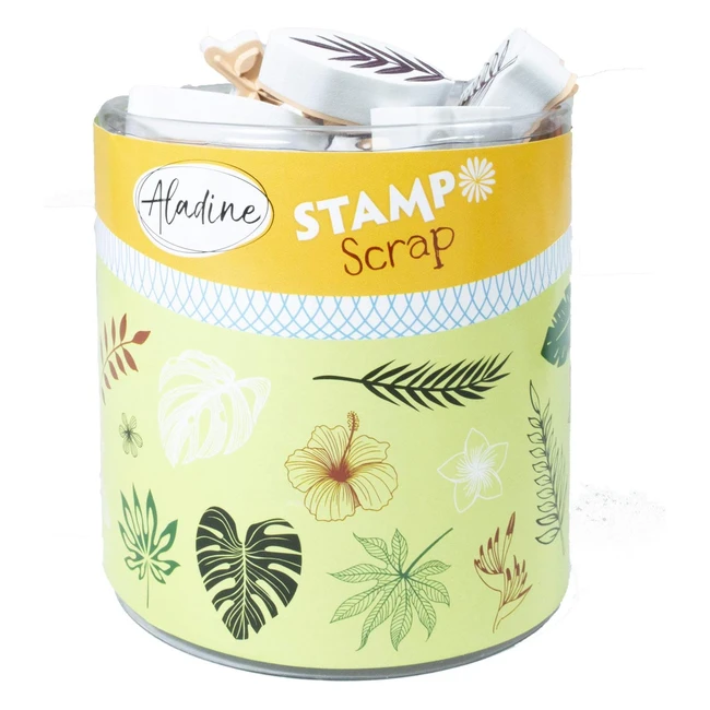 Kit de Sellos Aladine Scrap Jungle - Referencia 03744 - Estampa en Cualquier Lugar