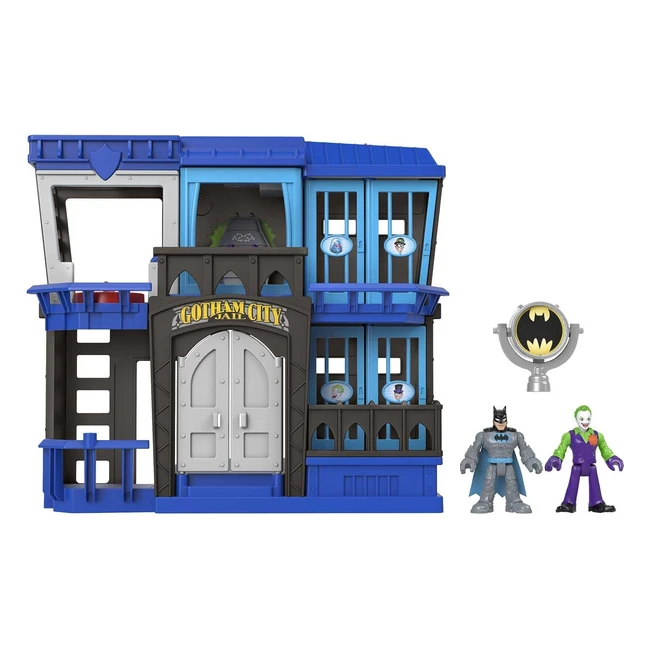Coffret de jeu prison de Gotham Fisher-Price Imaginext DC Super Friends avec Batman et Joker - Jouet pour enfant dès 3 ans
