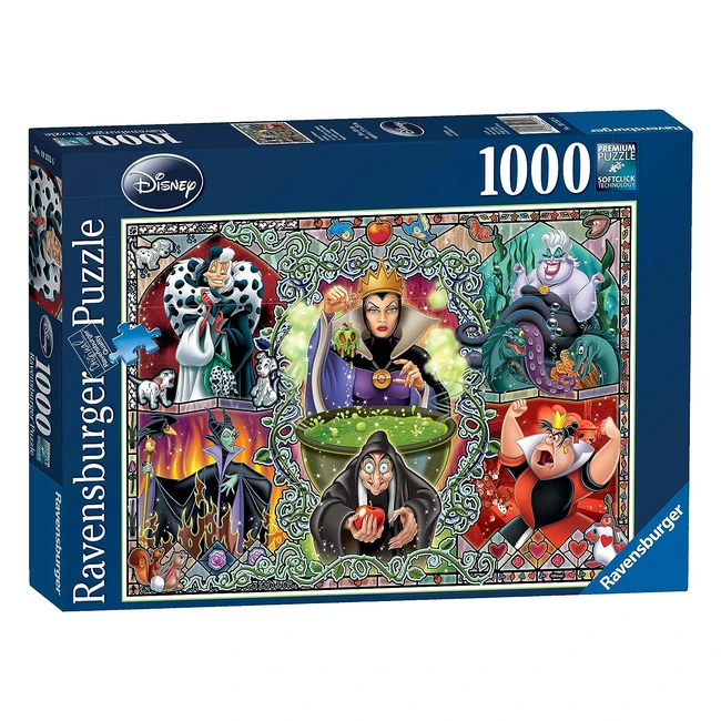 Puzzle Ravensburger Le Cattive Disney 1000 Pezzi - Alta Qualità e Fantastici Personaggi
