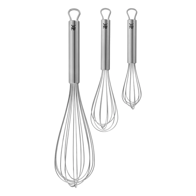 WMF Frusta 3 Pezzi Profi Plus Cromargan Acciaio Inox - Alta Qualit