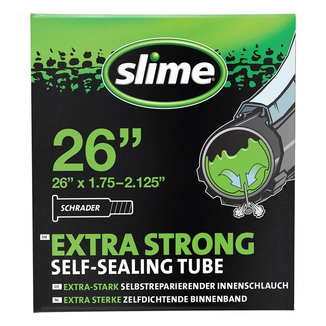 Slime Fahrradschlauch mit Slime Pannenschutz selbstabdichtend - Nr. XYZ - Verhindert und repariert