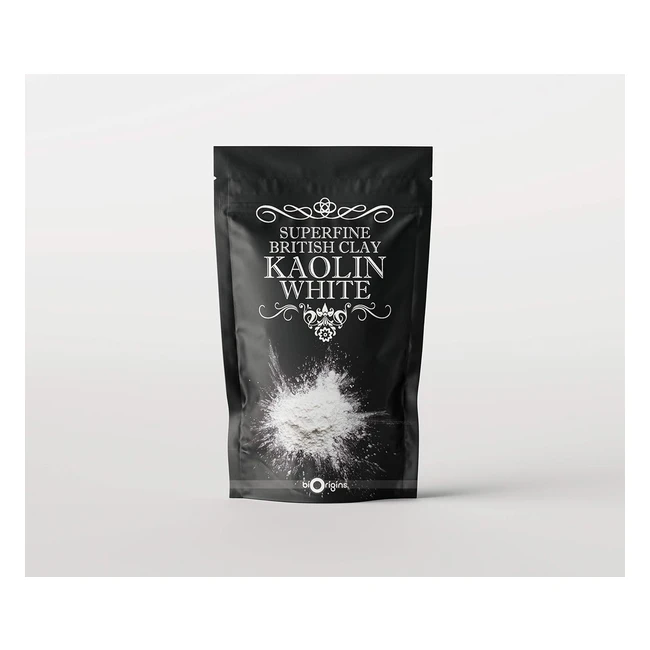 Mystic Moments Kaolin White Superfine British Natural Clay 500g - Pure & Vegan
