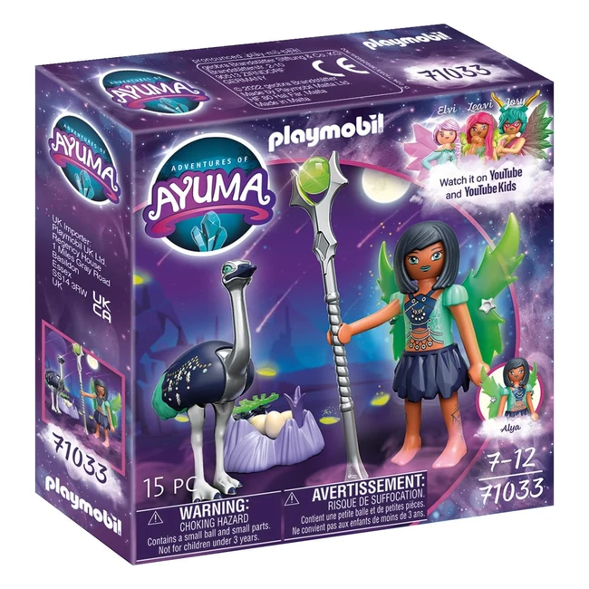 Playmobil Adventures of Ayuma 71033 Moon Fairy with Soul Animal - Fairy Toy for 7 Year Olds