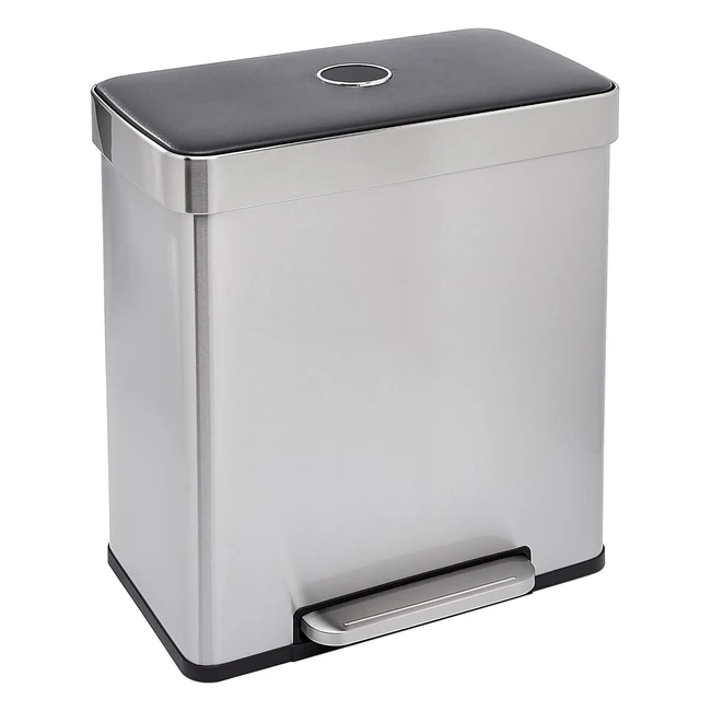 Cubo de Basura Reciclaje 60L - Amazon Basics