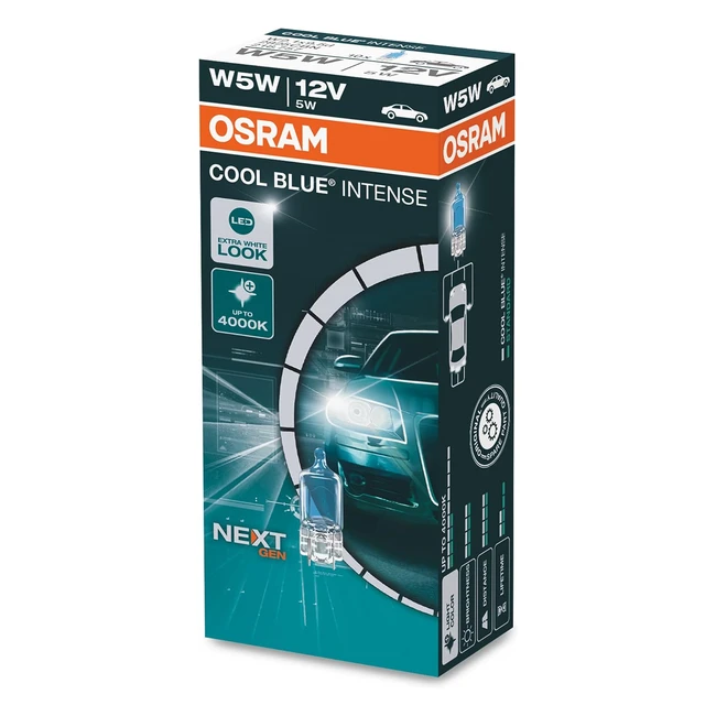 Lámpara Osram Cool Blue Intense W5W 4000K - Caja Plegable 10 unidades