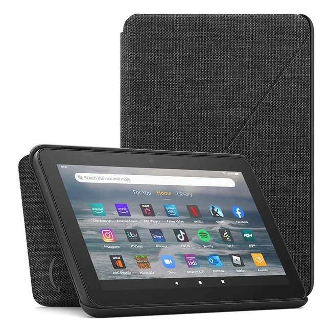 Amazon Fire 7 Tablet Fabric Cover - 12th Gen 2022 Release - Slim Design with Stand