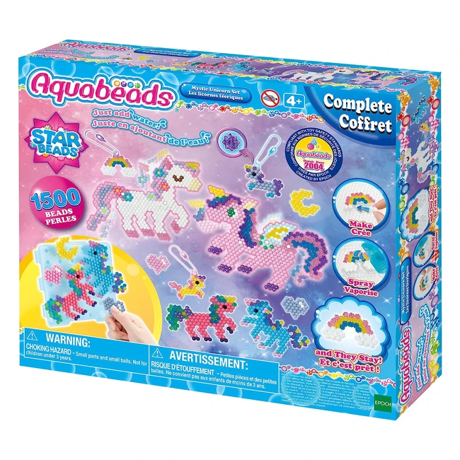 Aquabeads 31944 Mystical Unicorn Bastelset - Kreative Handwerksperlen für Kinder ab 4 Jahren