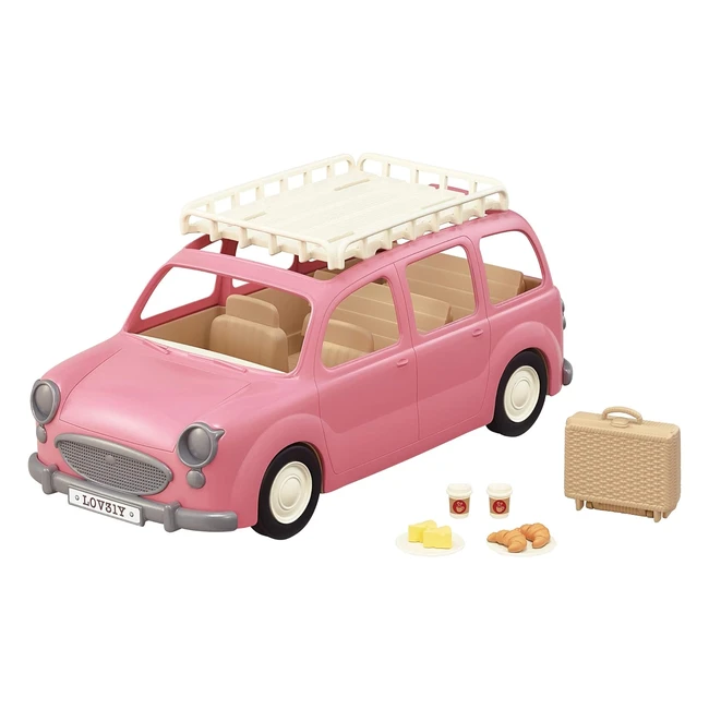 Sylvanian Families L5535 Familienauto mit Picknickzubehör - Puppenhaus Auto Spielset