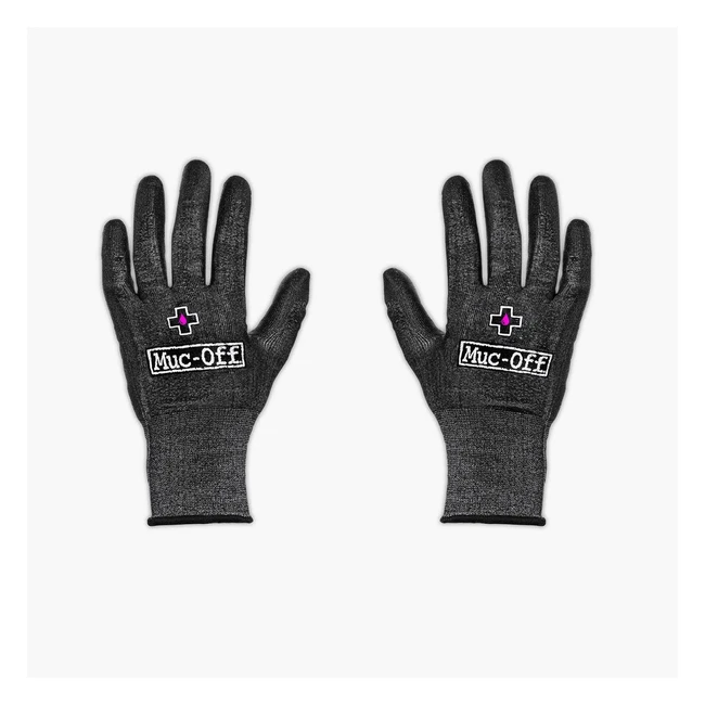 Guantes Muc-Off Mechanics Talla M - Protección Total - Sin Látex - Negro