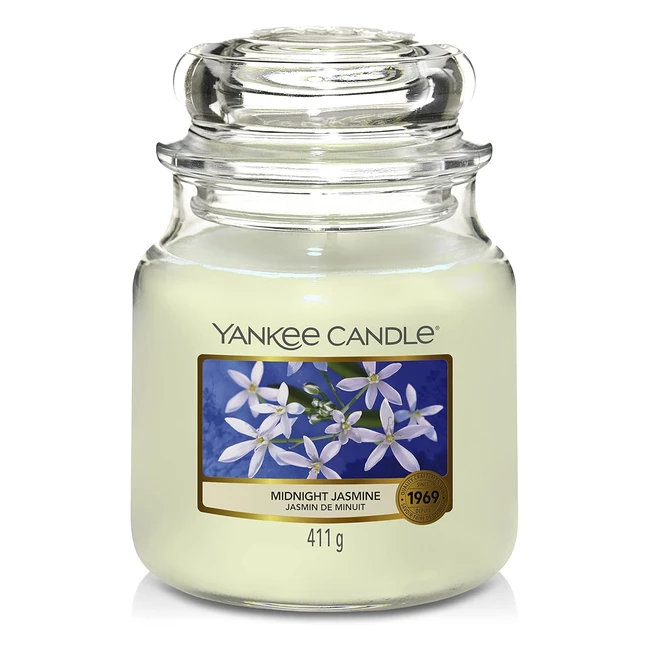 Midnight Jasmine Scented Candle - Yankee Candle - Up to 75 Hours Burn Time