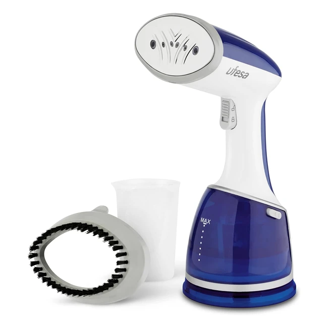 ufesa gs1700 Steam Style Kompakter Vertikaldampfer Reisebügeleisen 1700 W 220 ml Wassertank Dampfbürste gegen Falten und Gerüche - bereit in 25 Sekunden - Amazon Exklusiv