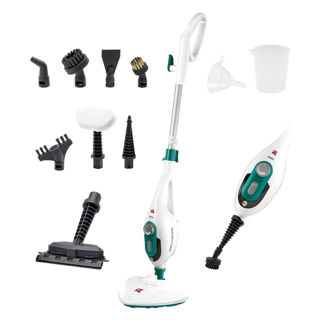 di4 Steamclean Multifunktions-Dampfreiniger 10 in 1 1500 W Handdampfreiniger und Dampfmoppdüsen und Mikrofaserbezug für alle Böden ideal für Teppich umweltfreundliche Reinigung Amazon exklusiv