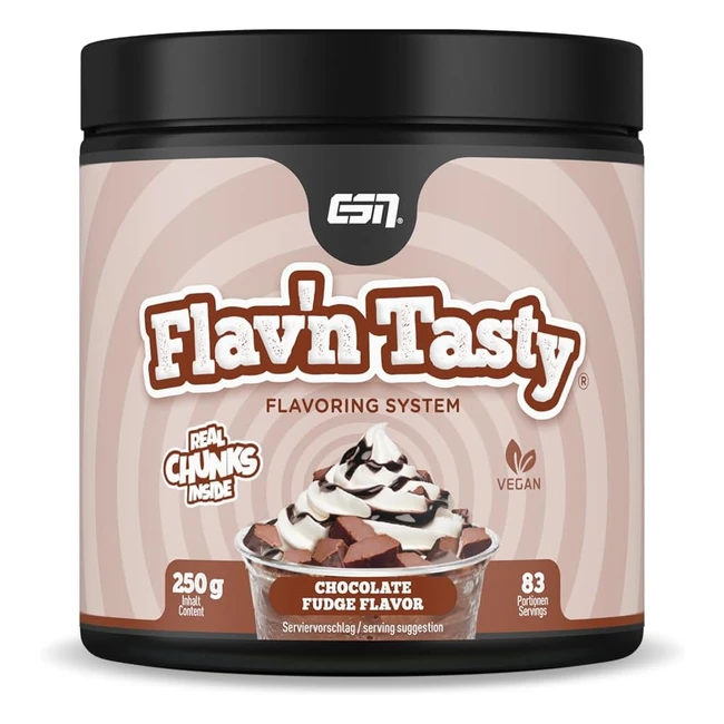 ESN Flavn Tasty 250g - Schokoladen-Fudge Geschmackspulver