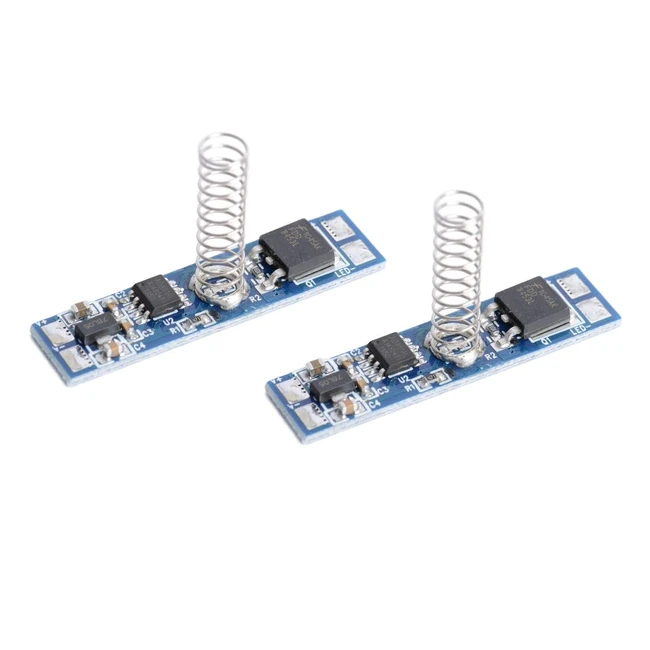 Interrupteurs tactiles 12V 24V 8A pour profils en aluminium et bandes LED - Lot de 2