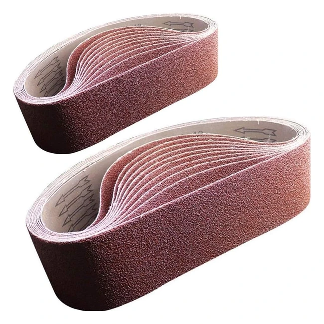 Nastri Abrasivi 100mmx915mm - Kit 80120150240400 - Levigatrice a Nastro - 10 Pezzi