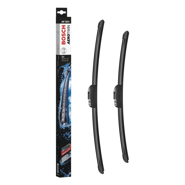 Balais d'essuie-glace plats Bosch Aerotwin AR728S - 550mm/475mm - 1 paire