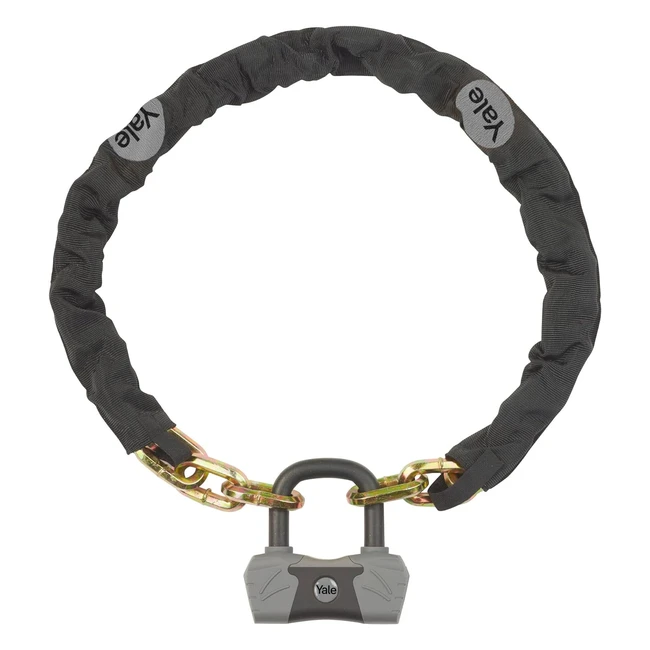 Cadena de protección y candado Yale YCL3101101 - Negro