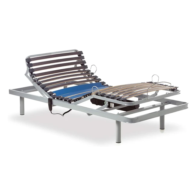 Lit électrique renforcé Gerialife 90x190 avec commande par câble