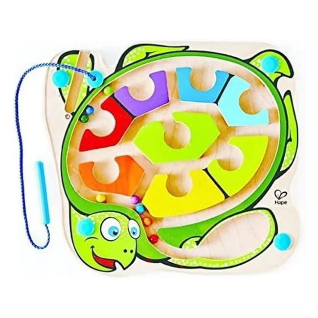 Laberinto magnético de madera Hape E1705 para niños - Seguro y divertido