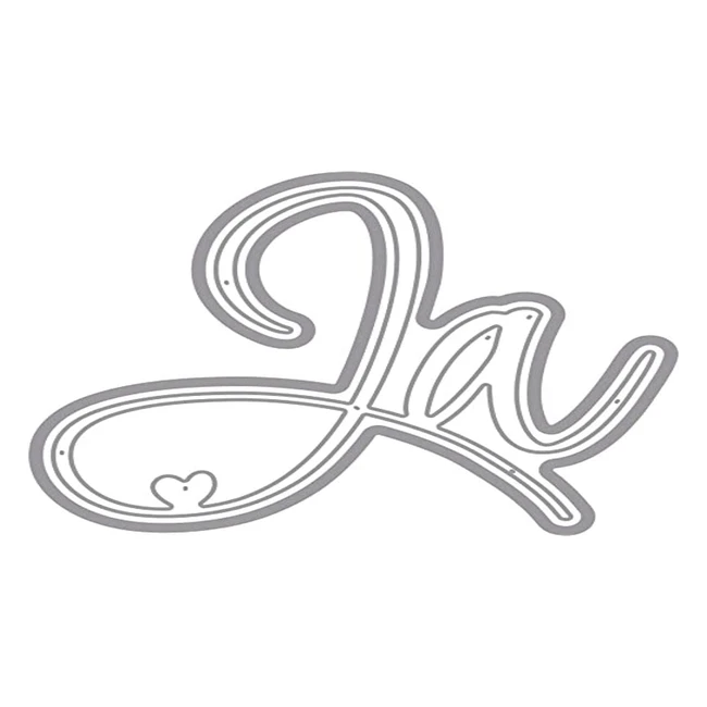 Rayher Hobby 59691000 Stanzschablone YES 55 x 7 cm 1 Stück