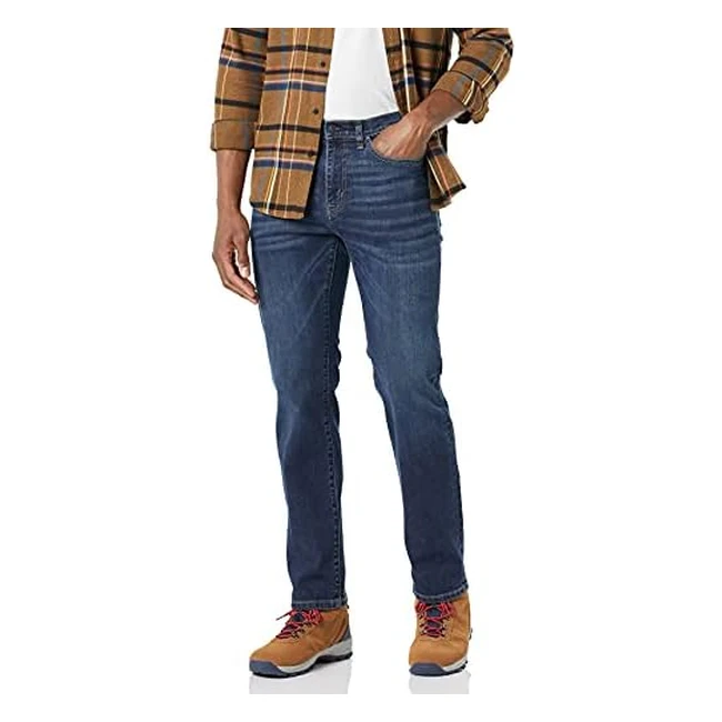 Amazon Essentials Mens High Stretch Jean - Dark Wash - 31W 34L - Quality Fit  