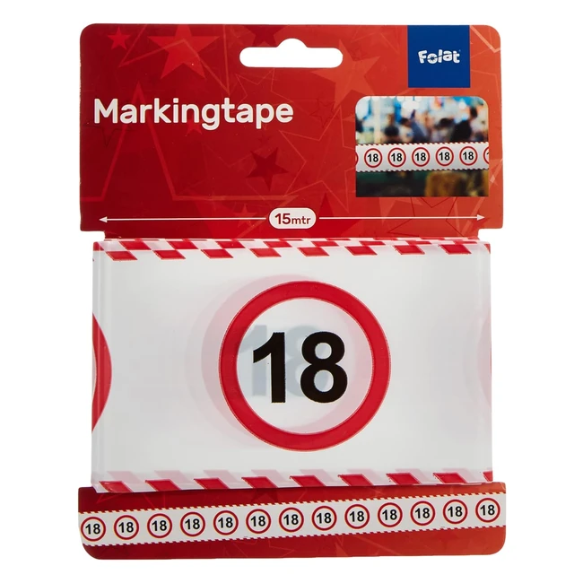 Nastro Segnaletico Stradale 18 Anni - 15 Metri | Alta Qualità