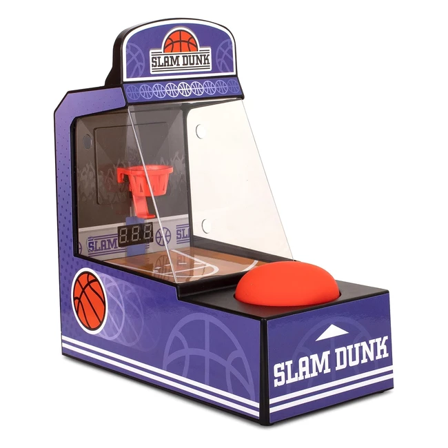 Retro Mini Arcade Basketball Game - Portable Tabletop Hoop - Great Gifts for Men