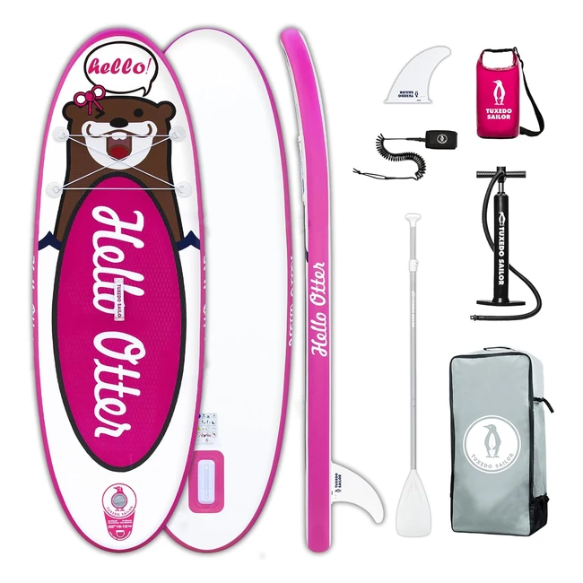 Tuxedo Sailor Inflatable Stand Up Paddle Board Fishing SUP Board - Lightweight & Durable - Ideal for Kids & Beginners