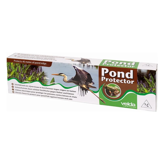 Protection pour poissons de bassin Velda 128020 - Clôture anti-héron et chats 11W