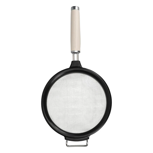 Tamizador y colador de acero inoxidable KitchenAid - Negro y beige