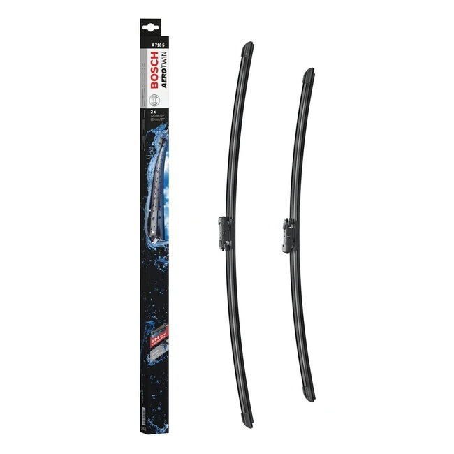 Balais d'essuie-glace plats Bosch Aerotwin A718S - Longueur 725mm/625mm - 1 paire avant