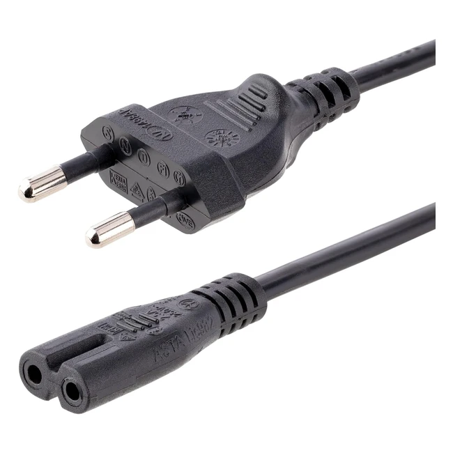 Cable de Alimentación Estándar Europeo para Ordenador Portátil - Startechcom PXTNB2SEU1M