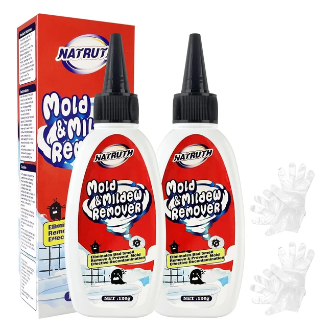 Natruth Mold Remover Gel - Gentle Household Mold Miracle Remover - 2 Pack - Ref#120ml - Easy & Effective