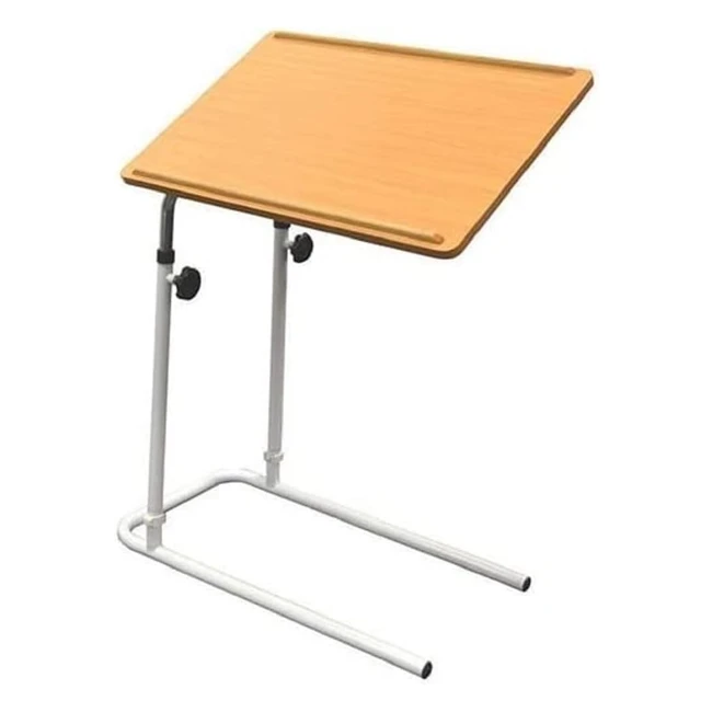 NRS Healthcare F19959 Divan Overbed Table - Tilting and Adjustable