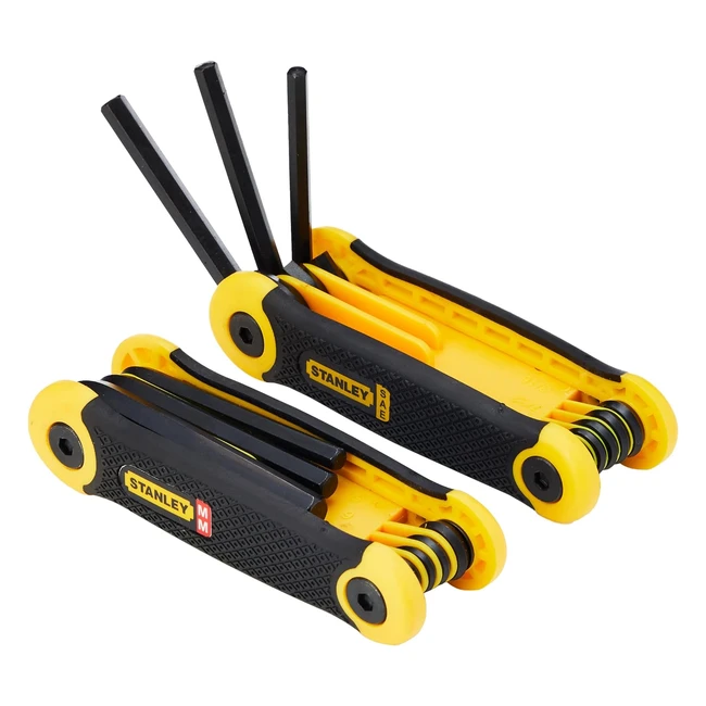 Juego de Llaves Hexagonales Stanley 17 Piezas - Referencia 158mm56414