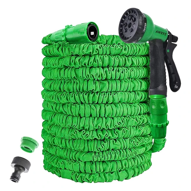 Magic Lightweight Watering Hose Pipe | 8-Pattern High-Pressure Water Spray | 150ft Green