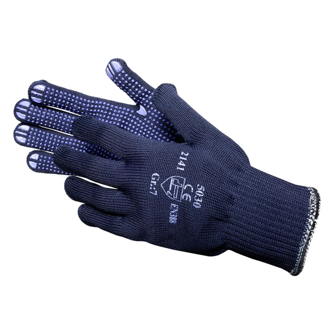 Guanto maglia Jah 5030cotonepoliestere, blu, taglia 7 - 24 pezzi