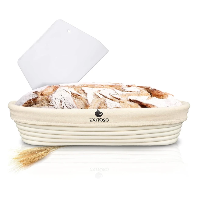 Cestino Lievitazione Pane Rattan 25cm - Grande Cesto per Impastare e Lievitare P