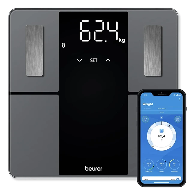 Beurer BF500 Body Analysis Scale - Precise Fullbody Analysis - Bluetooth Smart Scale