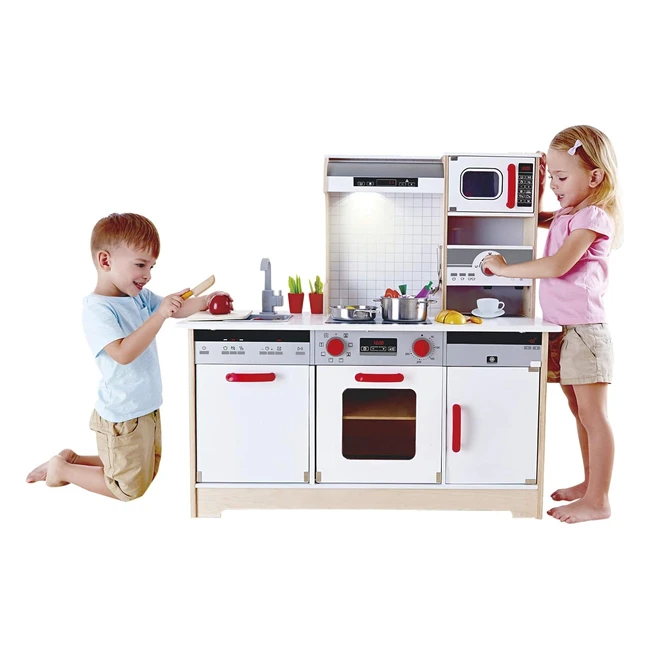 Cuisine tout-en-un Hape Allin1 pour enfants de 3 ans - Jouet de jeu de rôle de cuisine