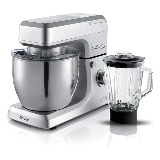 Mixeur Planétaire Ariete 1598 Pastamatic Gourmet avec Blender en Acier Inoxydable 7L