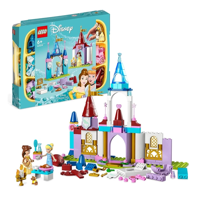 Lego 43219 Disney Princess Castillos Creativos Juguete de Construcción - ¡Construye tus propios castillos con Bella y Cenicienta!