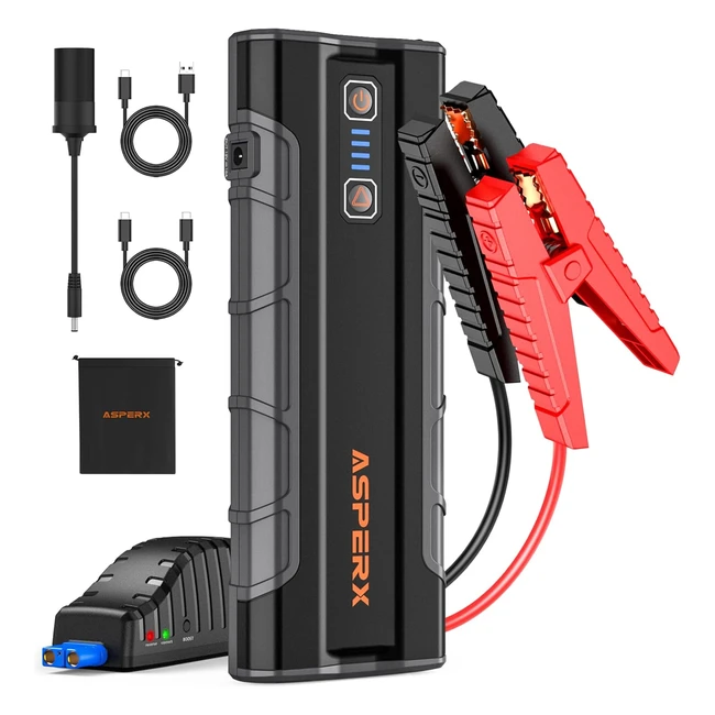 Booster Batterie Asperx 2500A 21000mAh 12V - Démarrage Voiture Portable