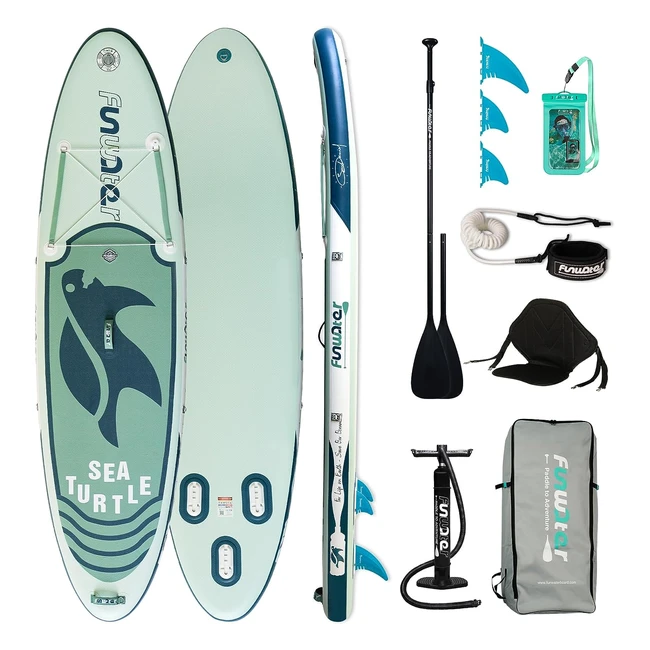funwater aufblasbares SUP Board leicht und stabil inklusive Zubehr